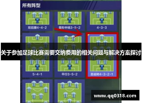 关于参加足球比赛需要交纳费用的相关问题与解决方案探讨